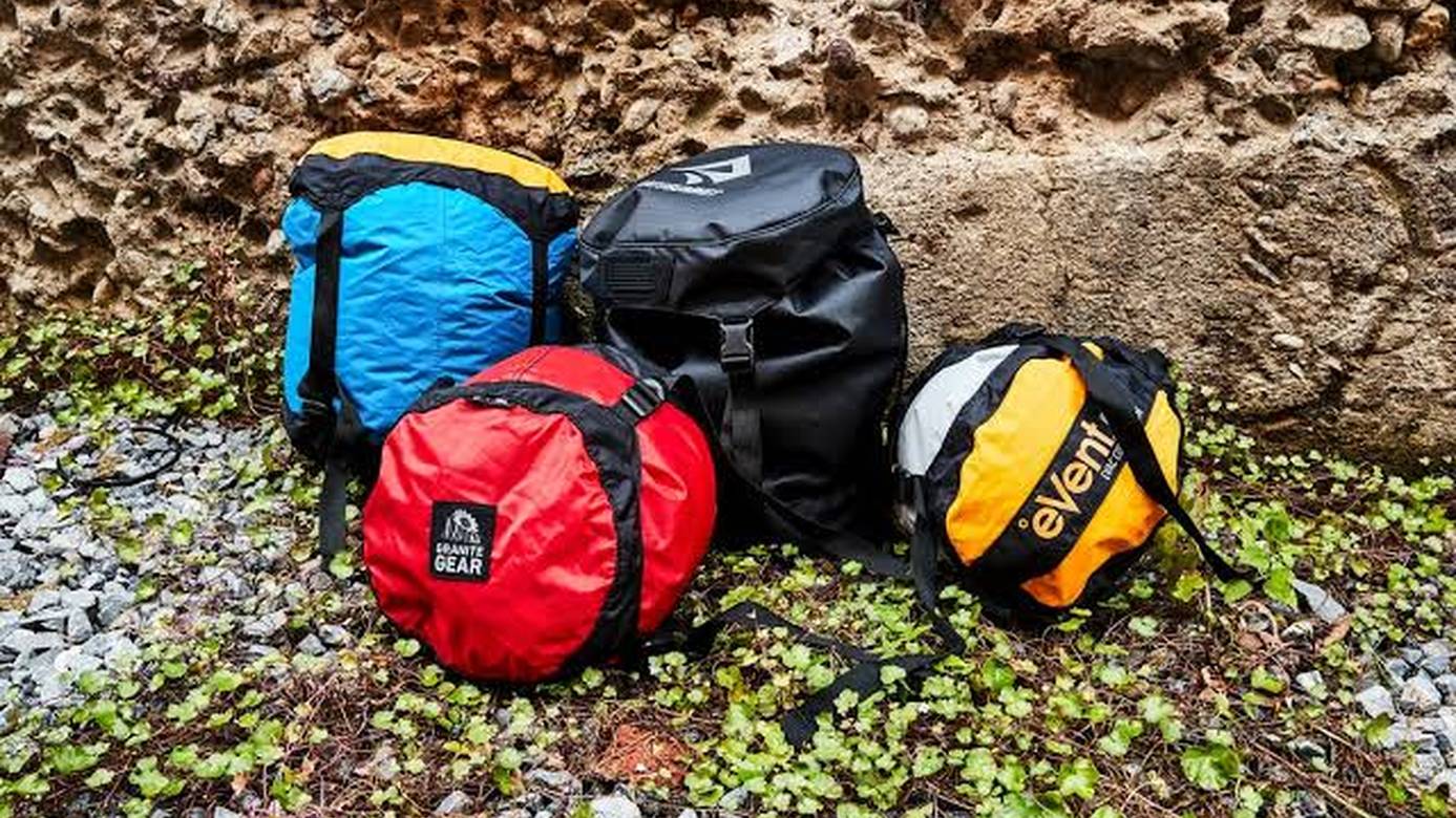 50L backpack sleeping bag compression sacks hiking