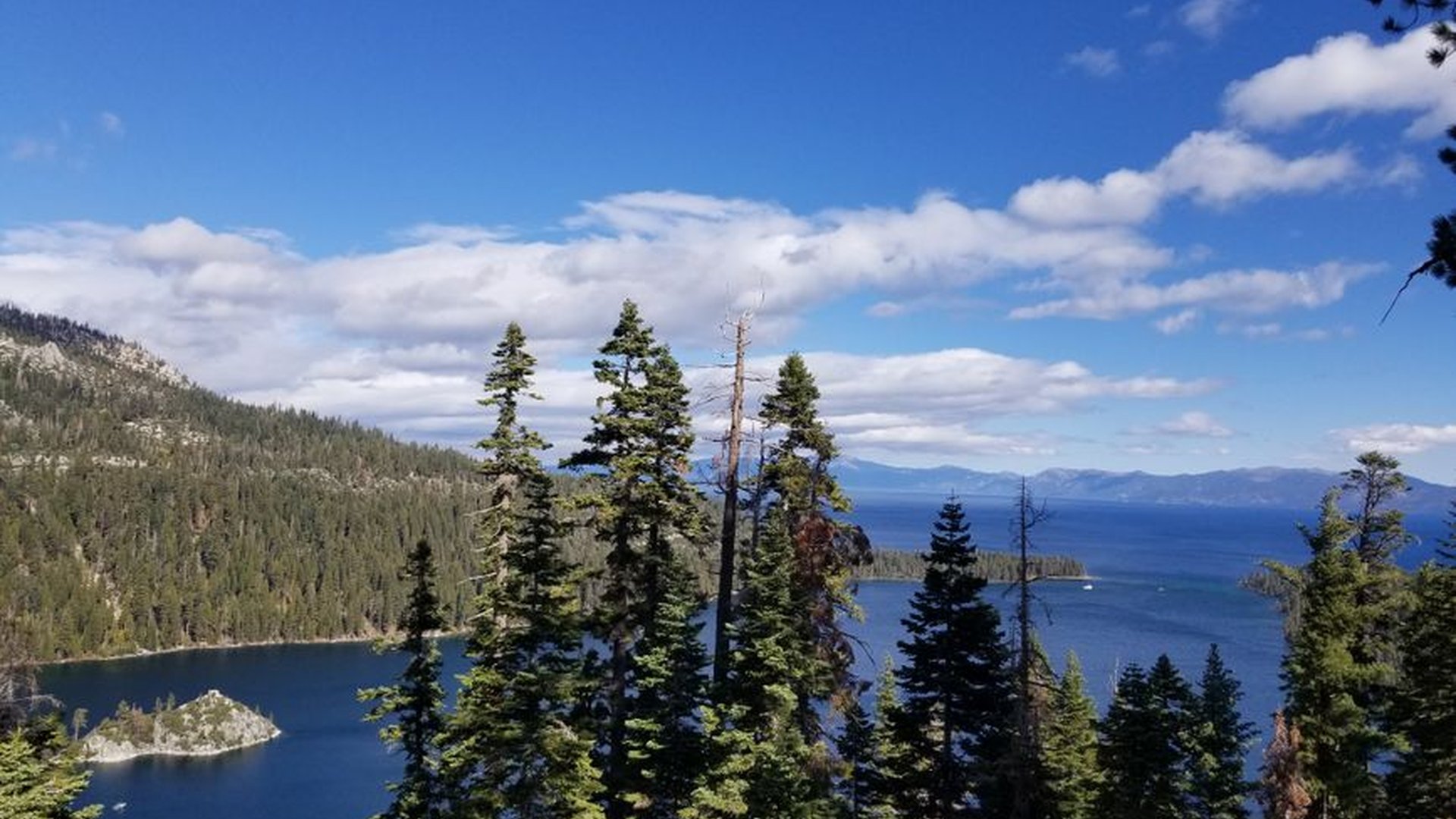 mountain trail high sierra lake tahoe emerald bay