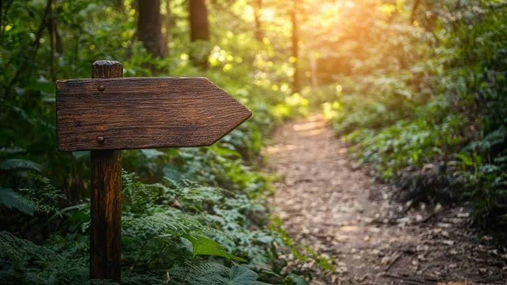 trailhead sign grassy path hiking boots backpack p